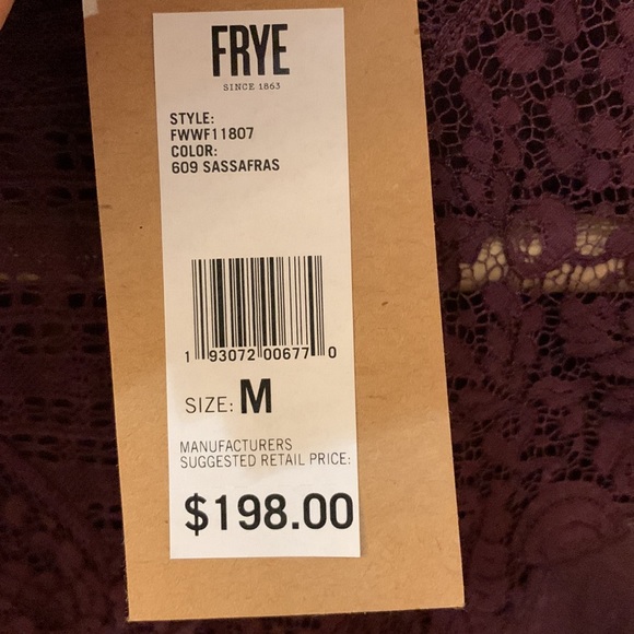 NWT Frye lace detailed blouse size M - Picture 3 of 5